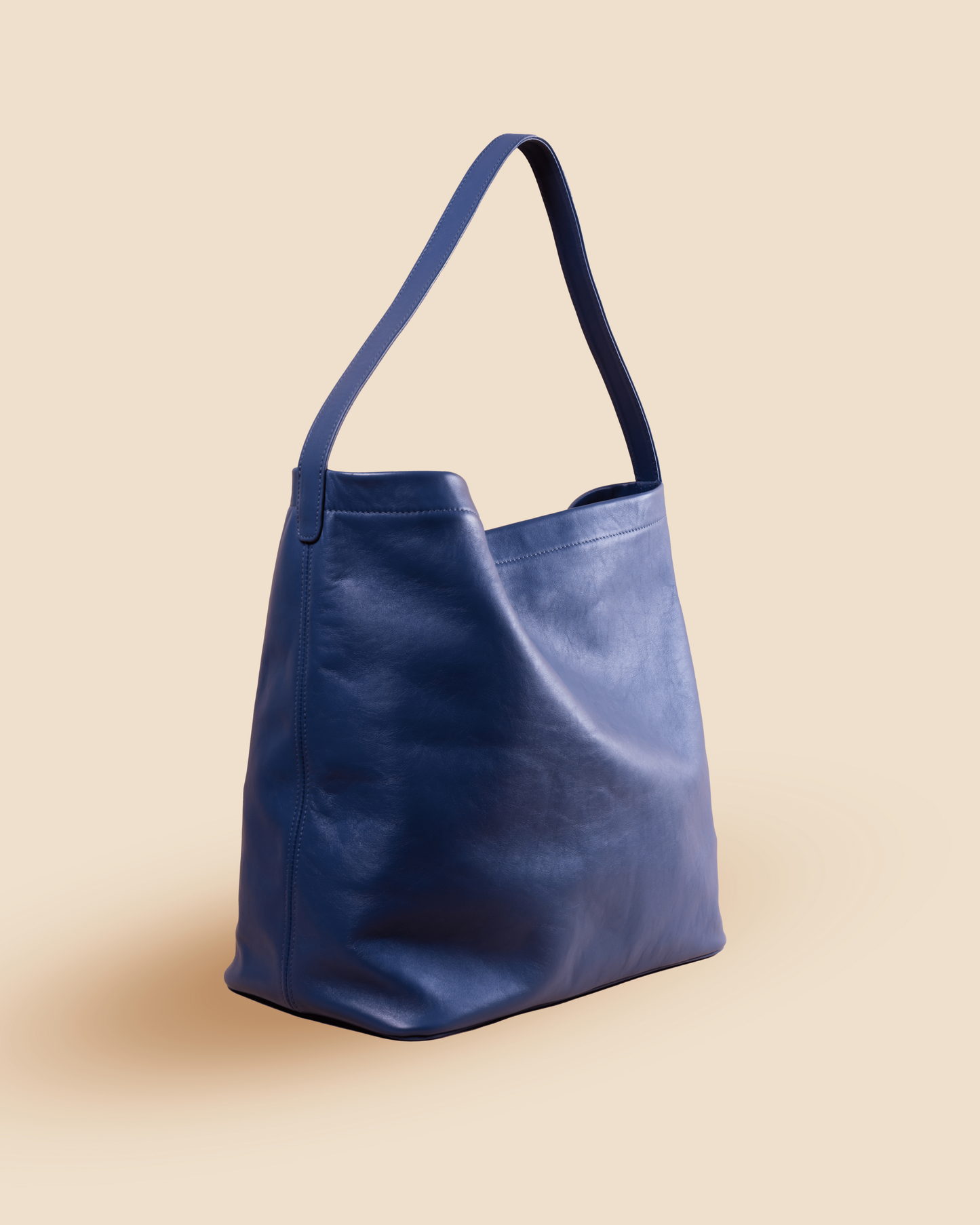 pietro-us.pro The Chelsea XL Indigo Leather Tote