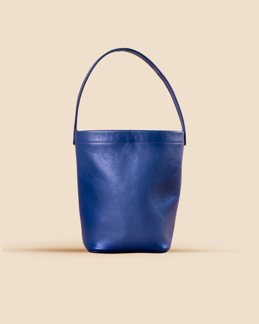 pietro-us.pro The Chelsea Mini Indigo Leather Bucket Bag