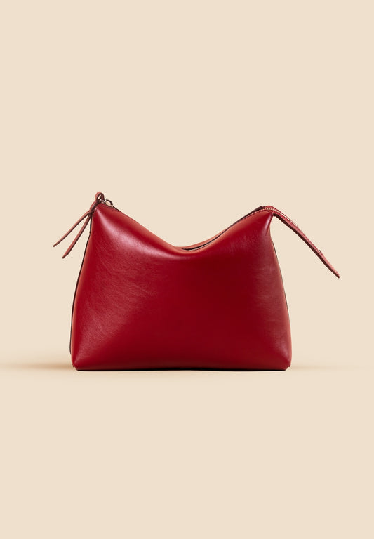pietro-us.pro The Hudson Clutch Ruby Leather Bag
