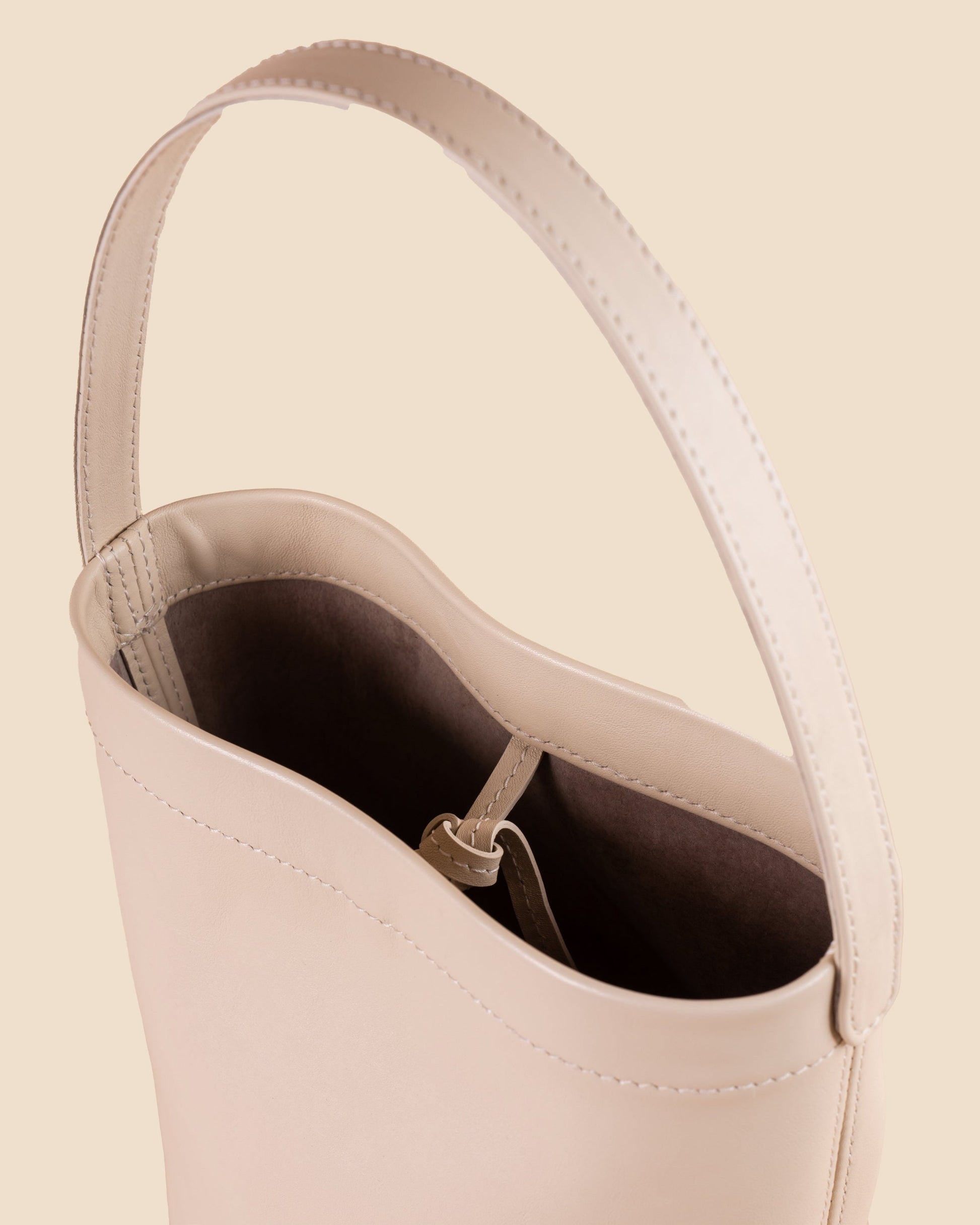 pietro-us.pro The Chelsea Mini Almond Leather Bucket Bag