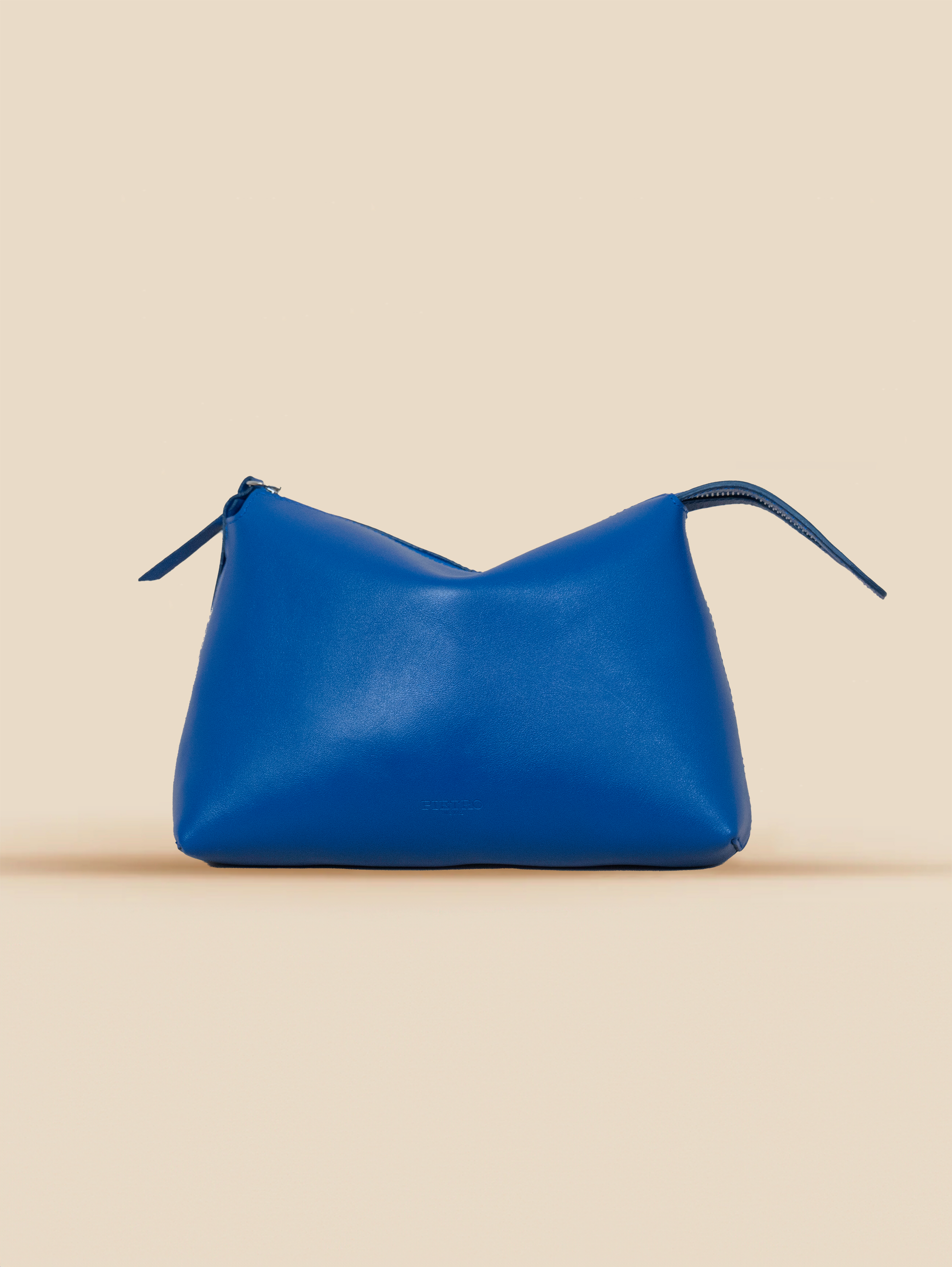 pietro-us.pro The Hudson Clutch Cobalt Leather Bag