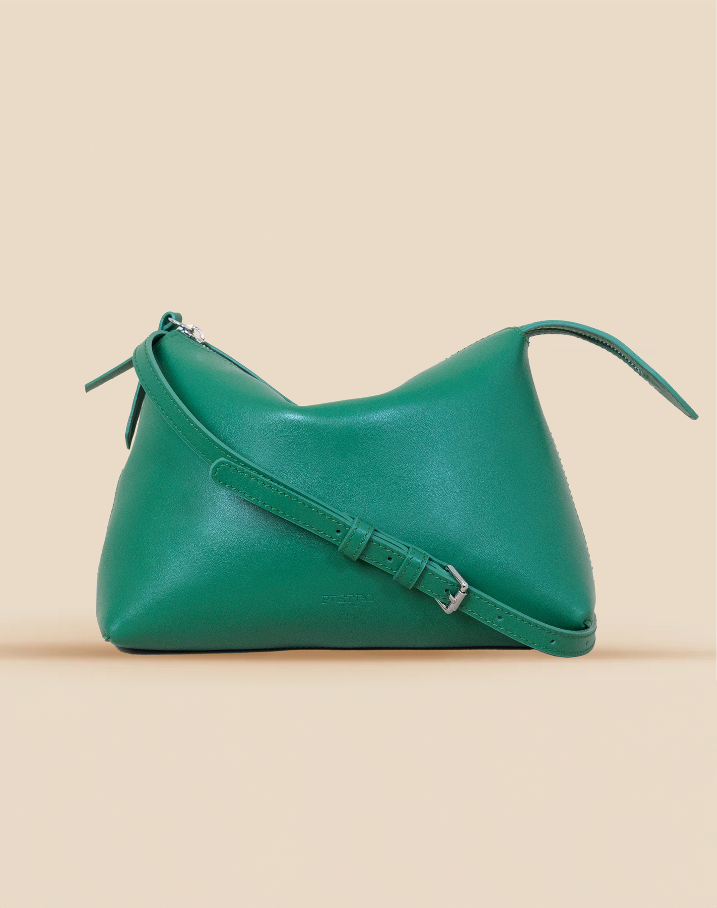 pietro-us.pro The Hudson Clutch Emerald Leather Bag