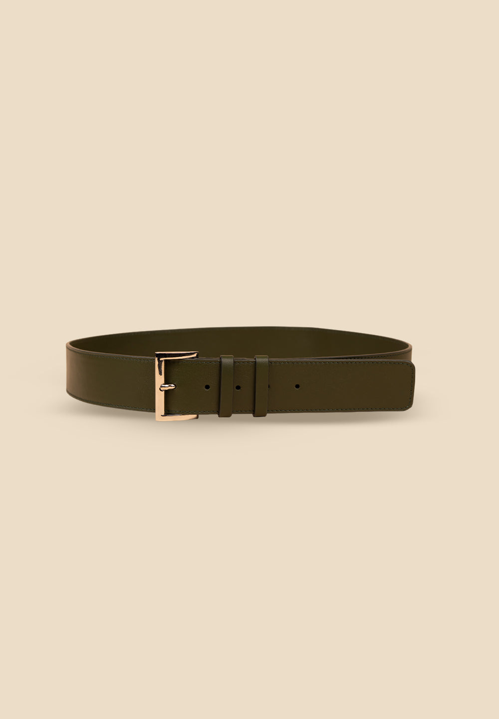 pietro-us.pro The Reade Belt Olive Leather Belt