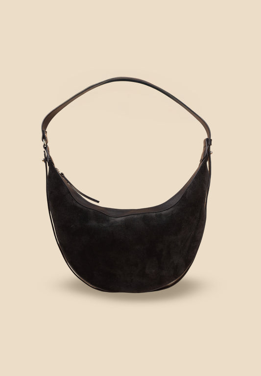 pietro-us.pro The Crosby Midnight Suede Shoulder Bag