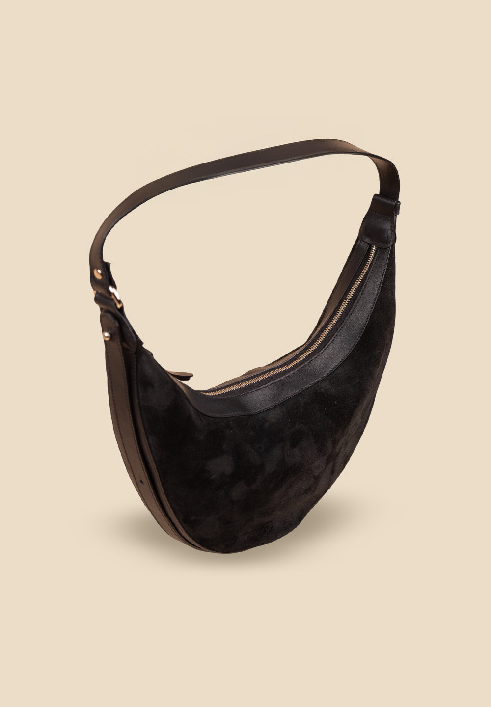 pietro-us.pro The Crosby Midnight Suede Shoulder Bag