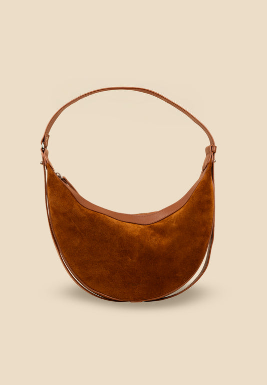 pietro-us.pro The Crosby Cognac Suede Handbag