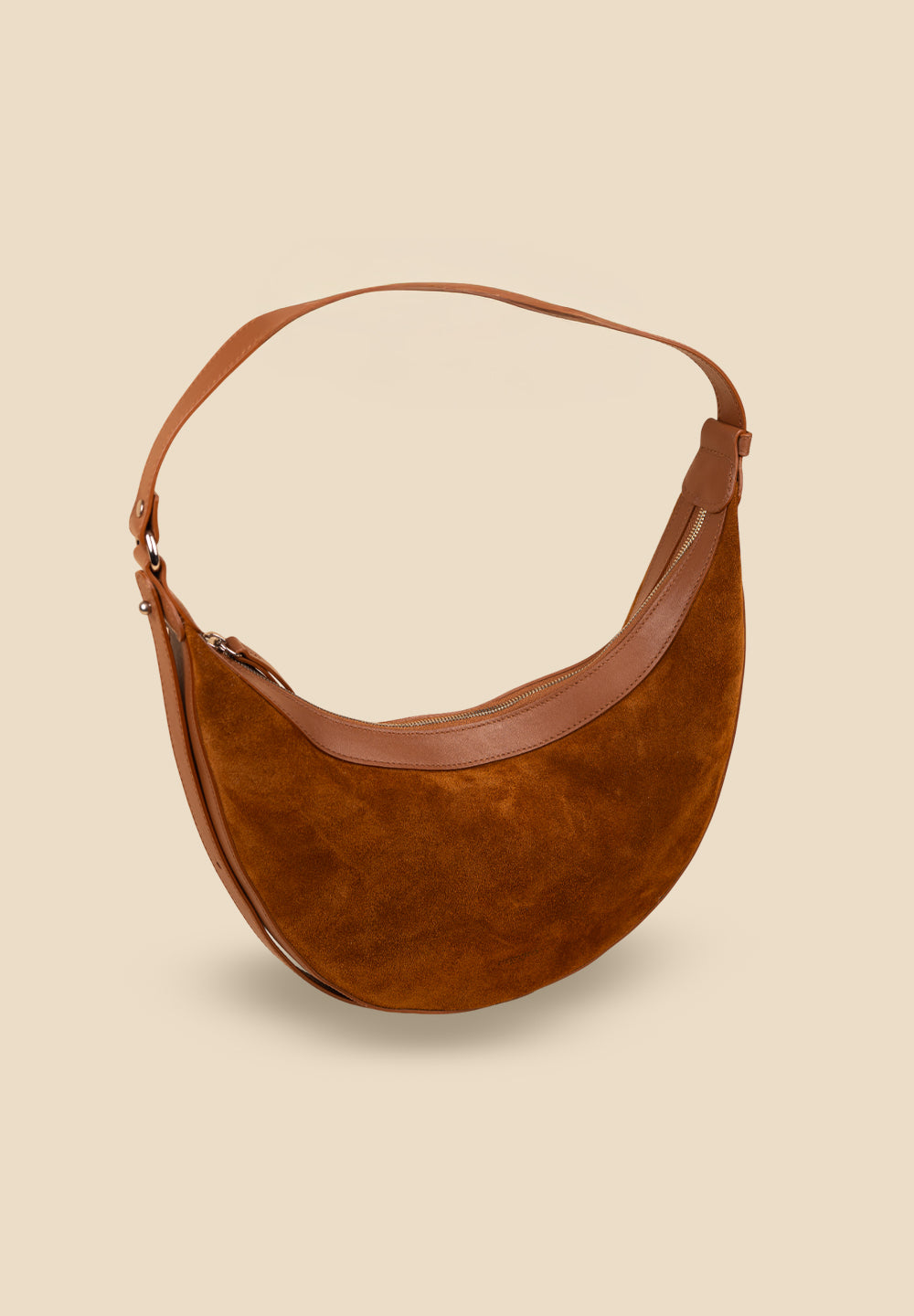 pietro-us.pro The Crosby Cognac Suede Handbag