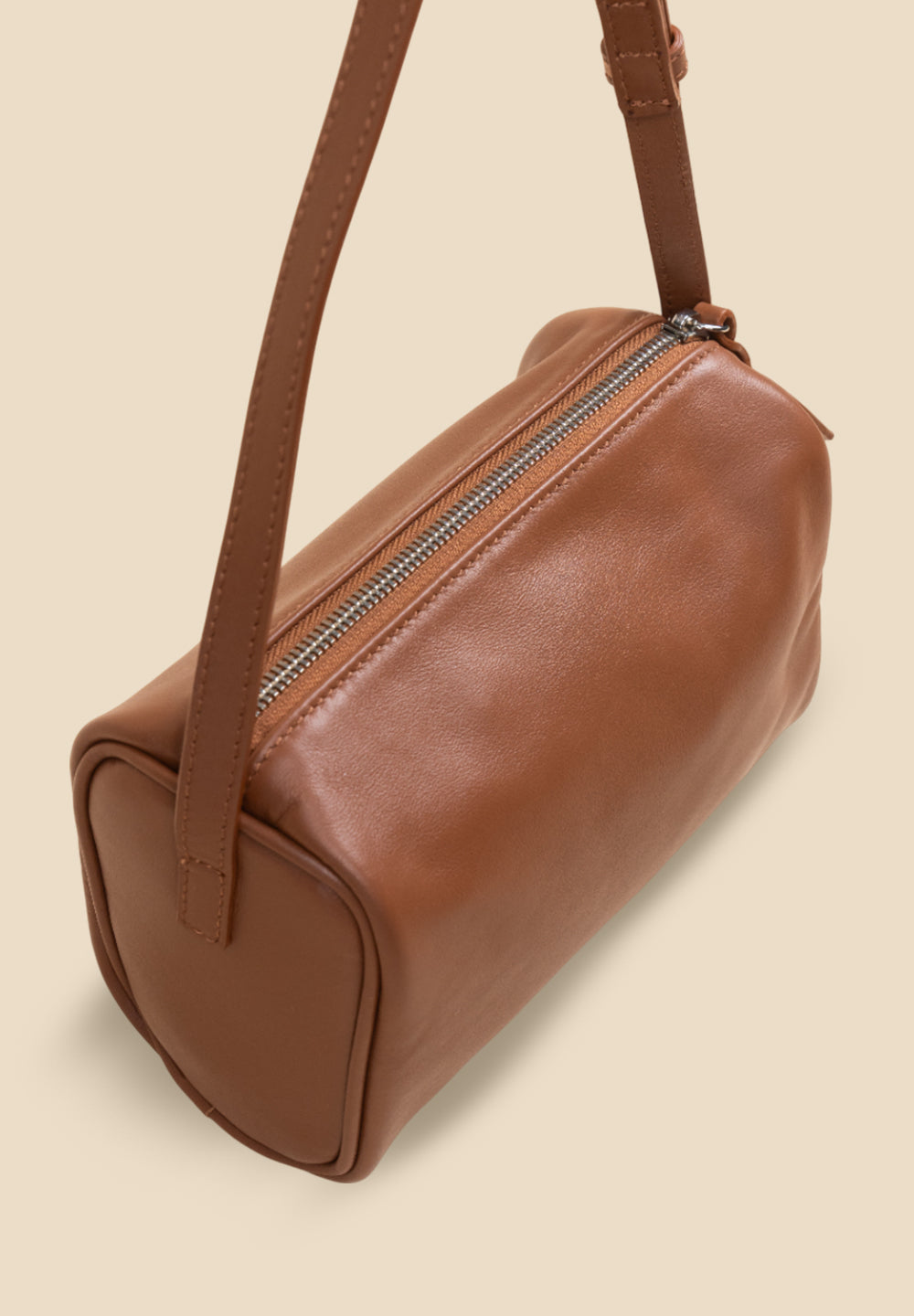 pietro-us.pro The Lafayette Cognac Mini Barrel Bag