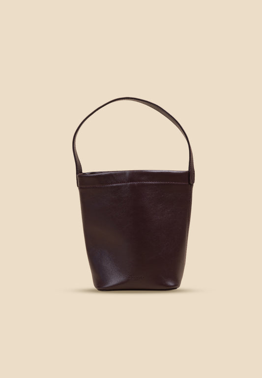pietro-us.pro The Chelsea Mini Wine Leather Bucket Bag