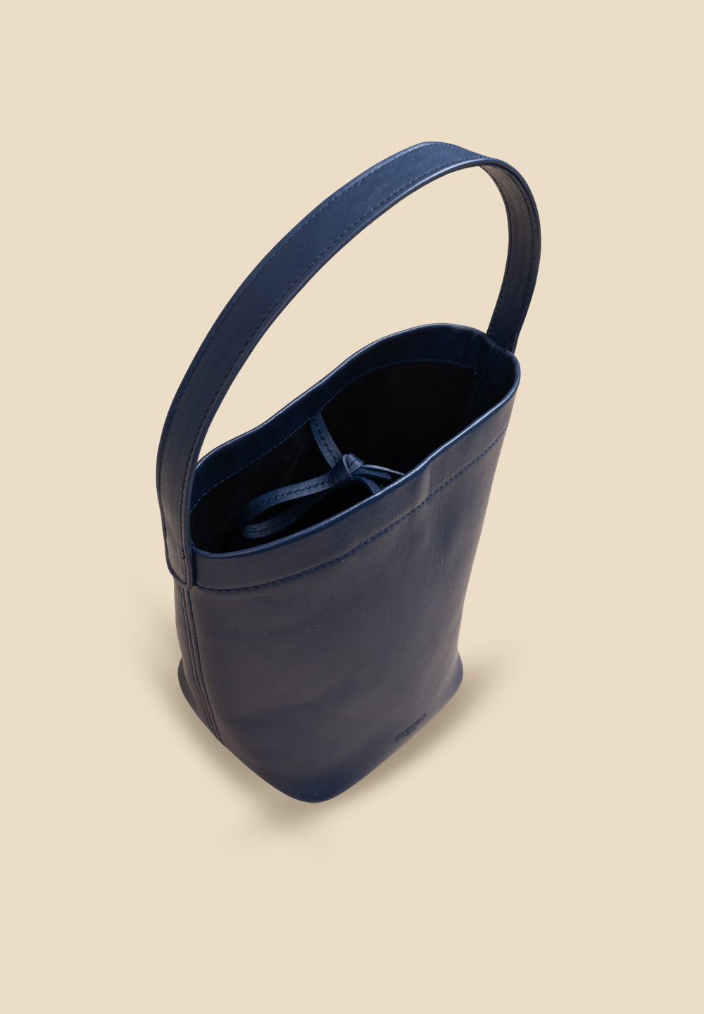 pietro-us.pro The Chelsea Mini Navy Leather Bucket Bag