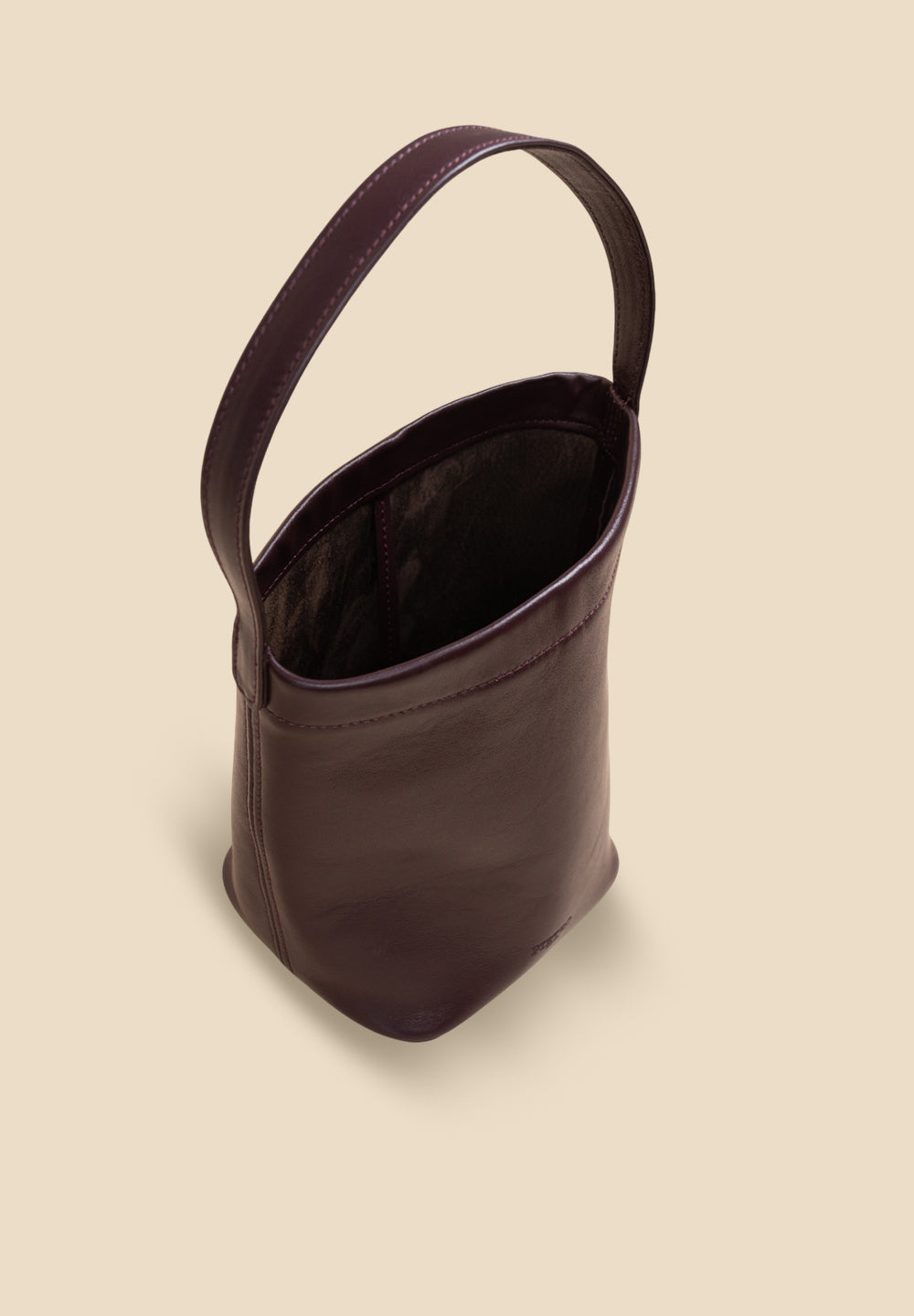 pietro-us.pro The Chelsea Mini Wine Leather Bucket Bag