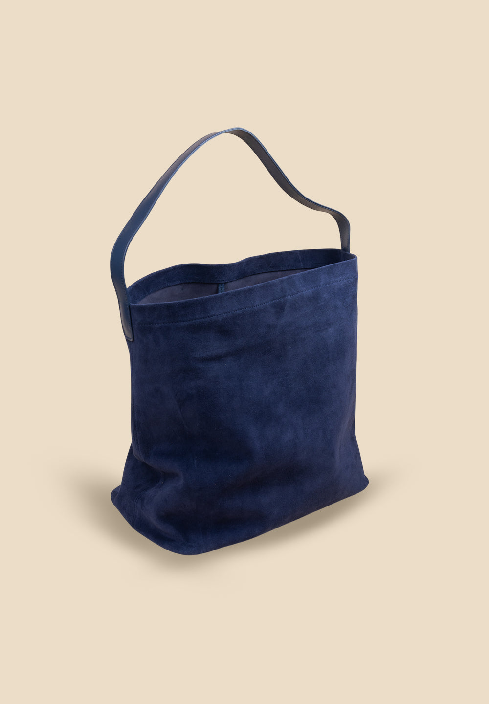 pietro-us.pro The Chelsea XL Navy Suede Tote