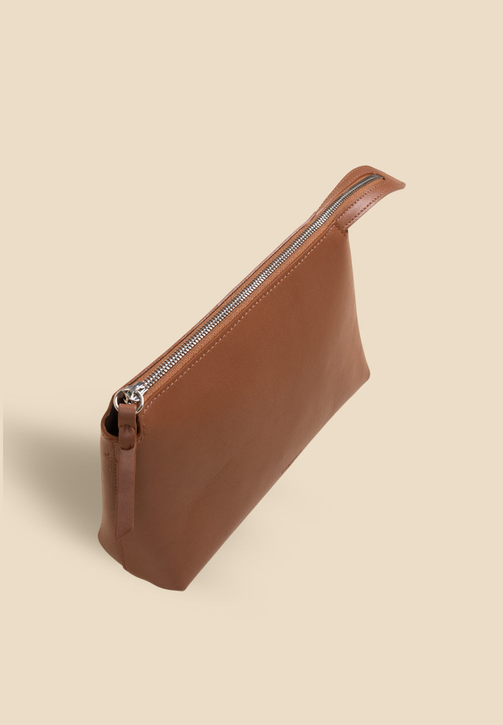 pietro-us.pro The Hudson Clutch Cognac Leather Bag