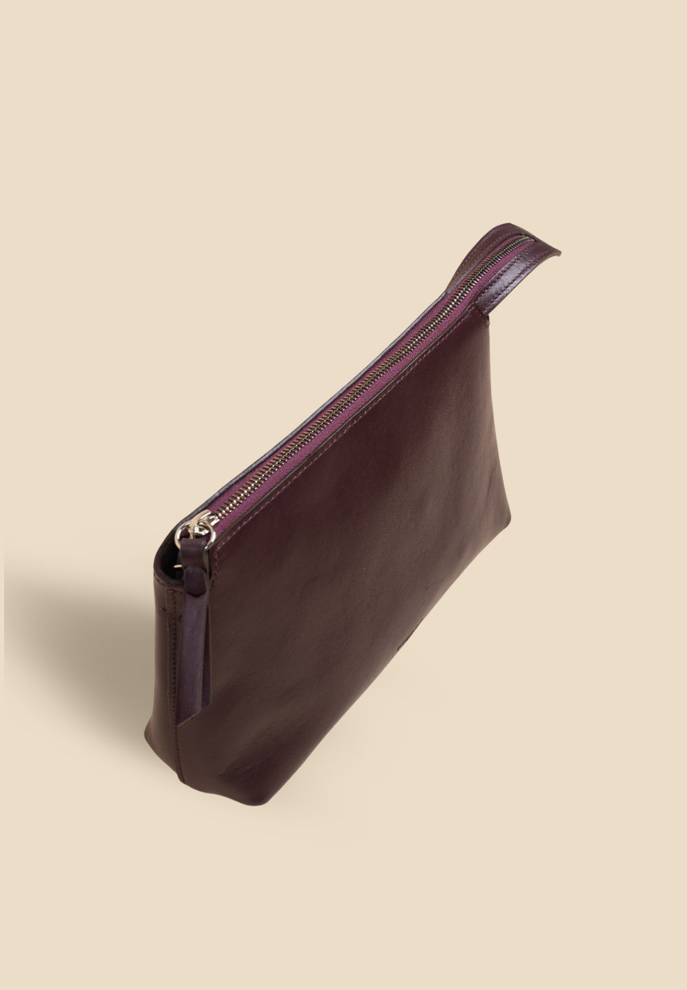 pietro-us.pro The Hudson Clutch Wine Leather Bag