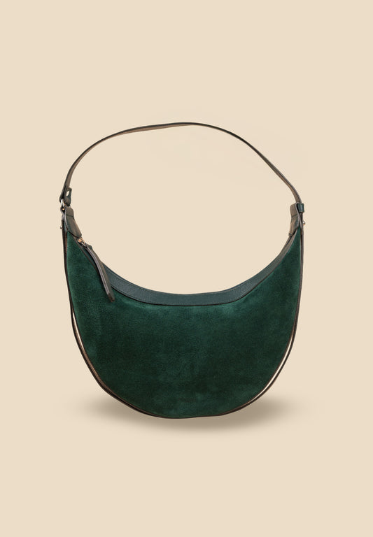pietro-us.pro The Crosby Serpentine Suede Shoulder Bag