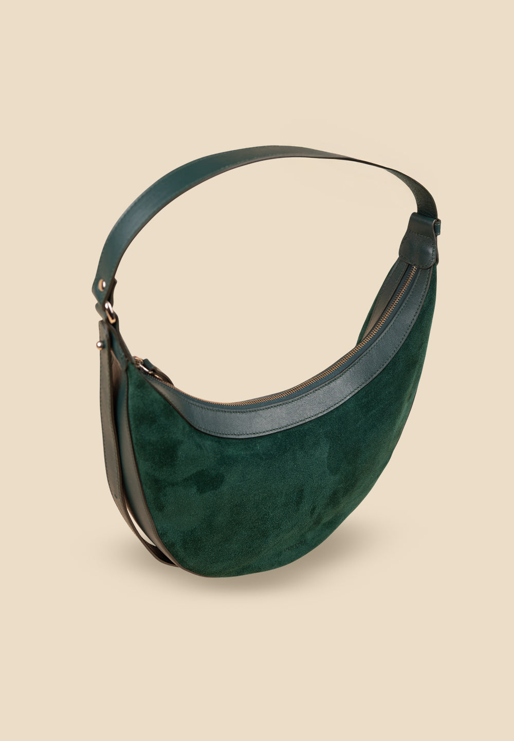 pietro-us.pro The Crosby Serpentine Suede Shoulder Bag