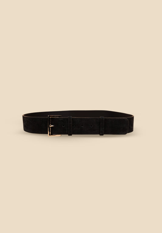 pietro-us.pro The Reade Belt Midnight Suede Leather Belt