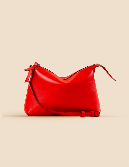 pietro-us.pro The Hudson Clutch Scarlet Leather Bag