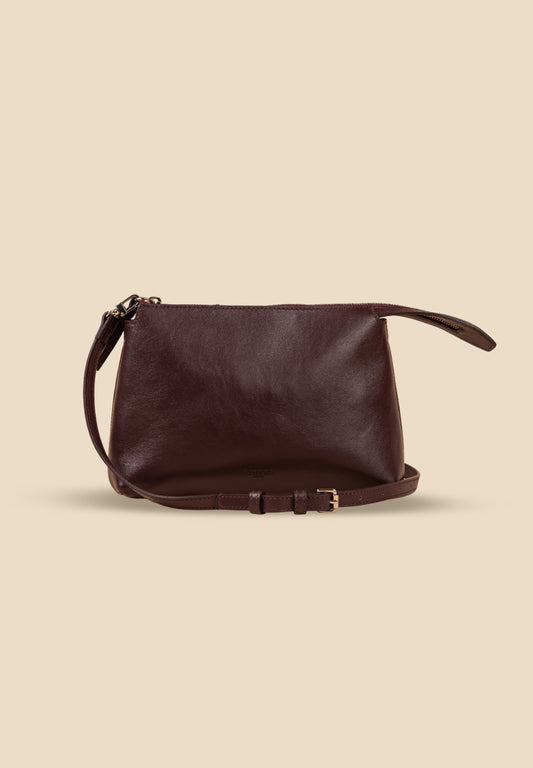 pietro-us.pro The Hudson Clutch Wine Leather Bag
