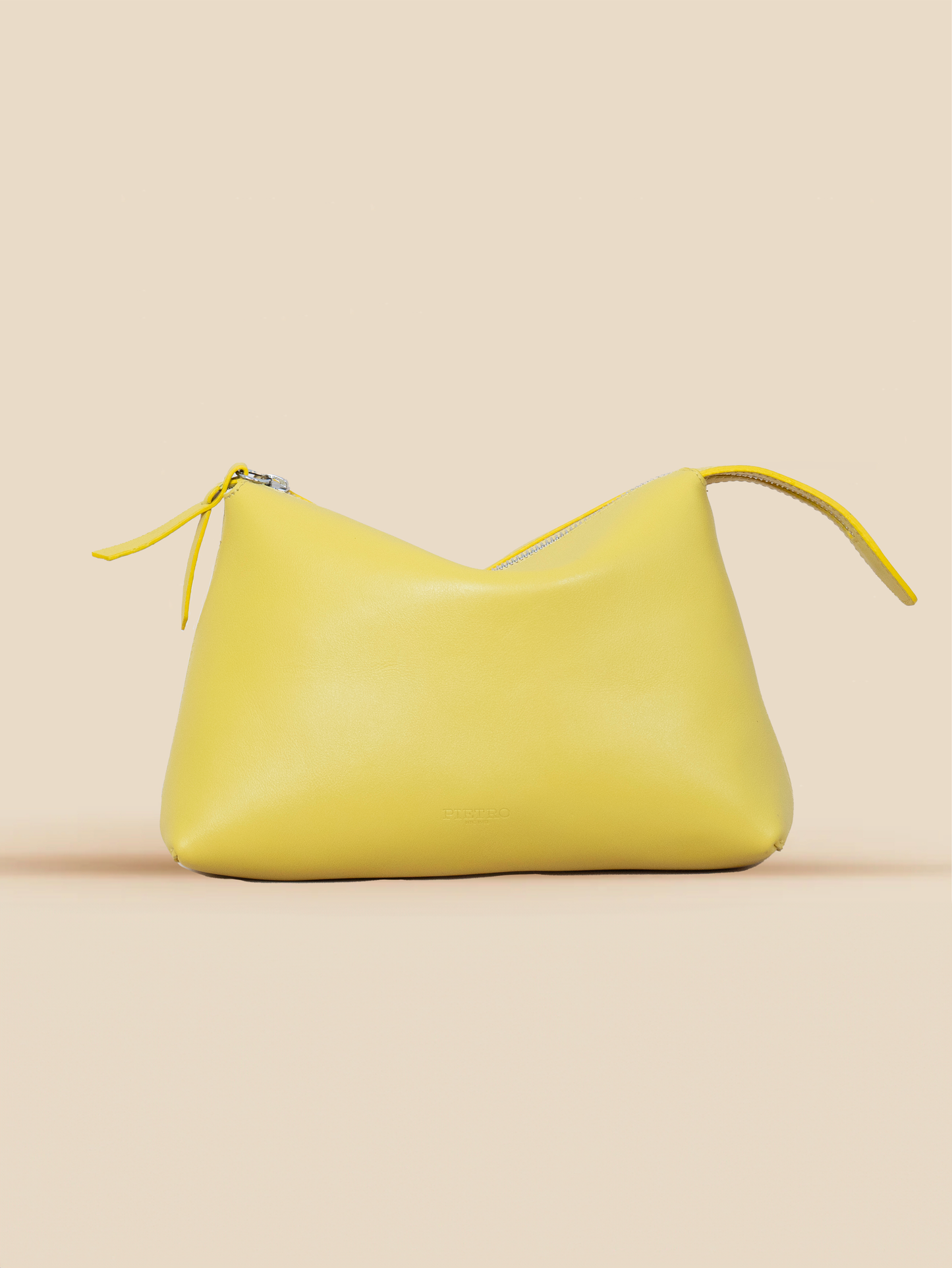 pietro-us.pro The Hudson Clutch Lemon Leather Bag