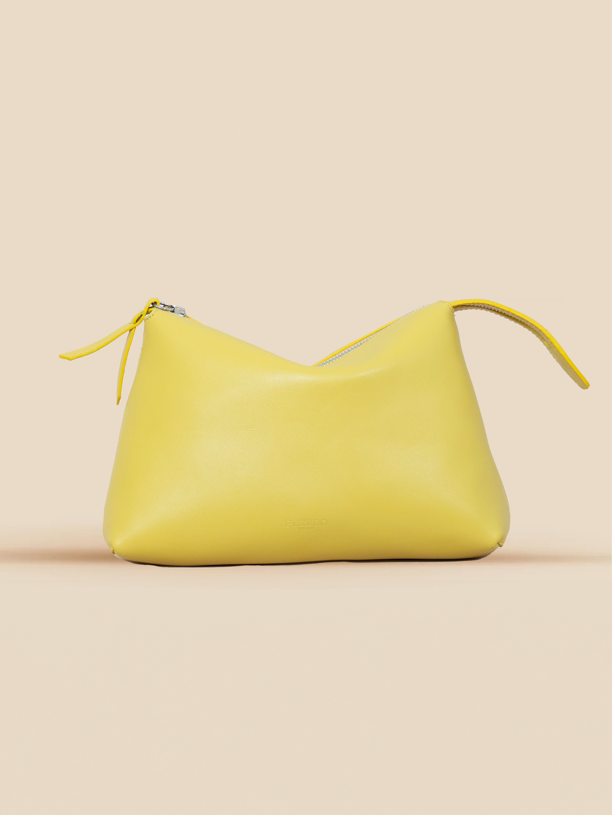 pietro-us.pro The Hudson Clutch Lemon Leather Bag