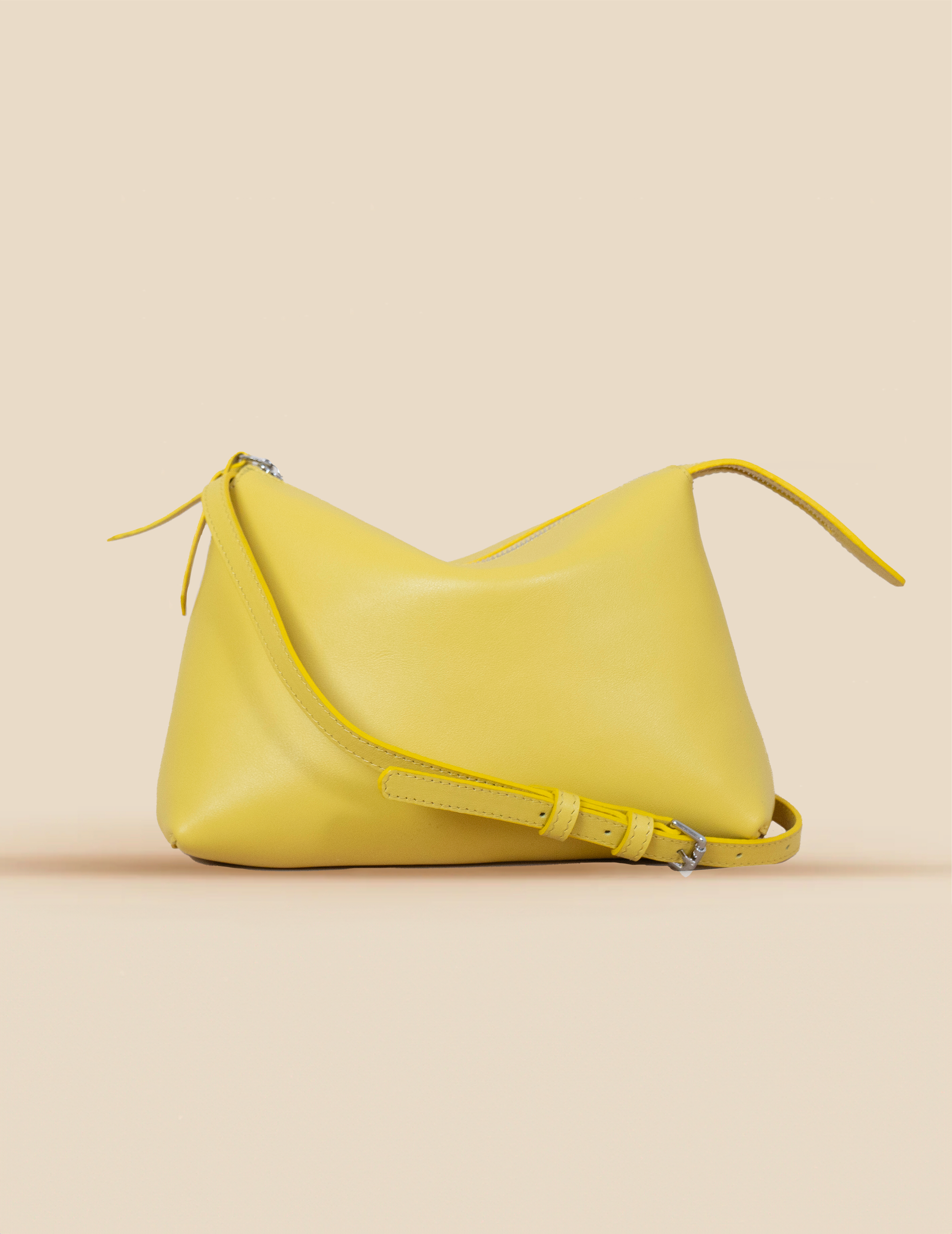 pietro-us.pro The Hudson Clutch Lemon Leather Bag