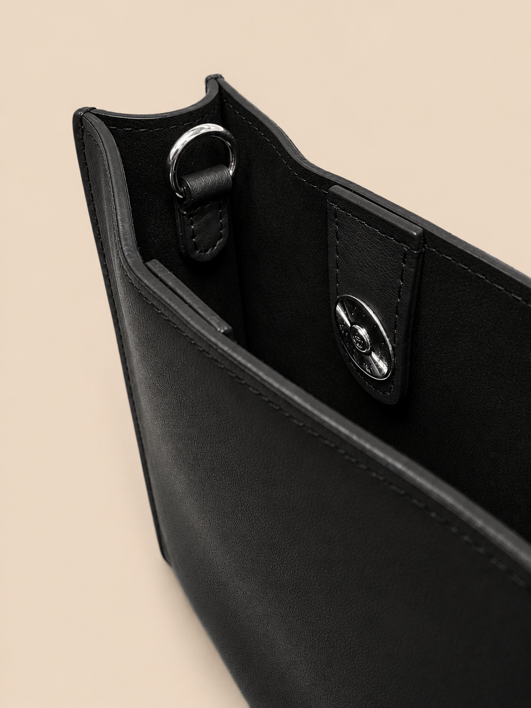 The York -  Midnight Leather Crossbody Bag