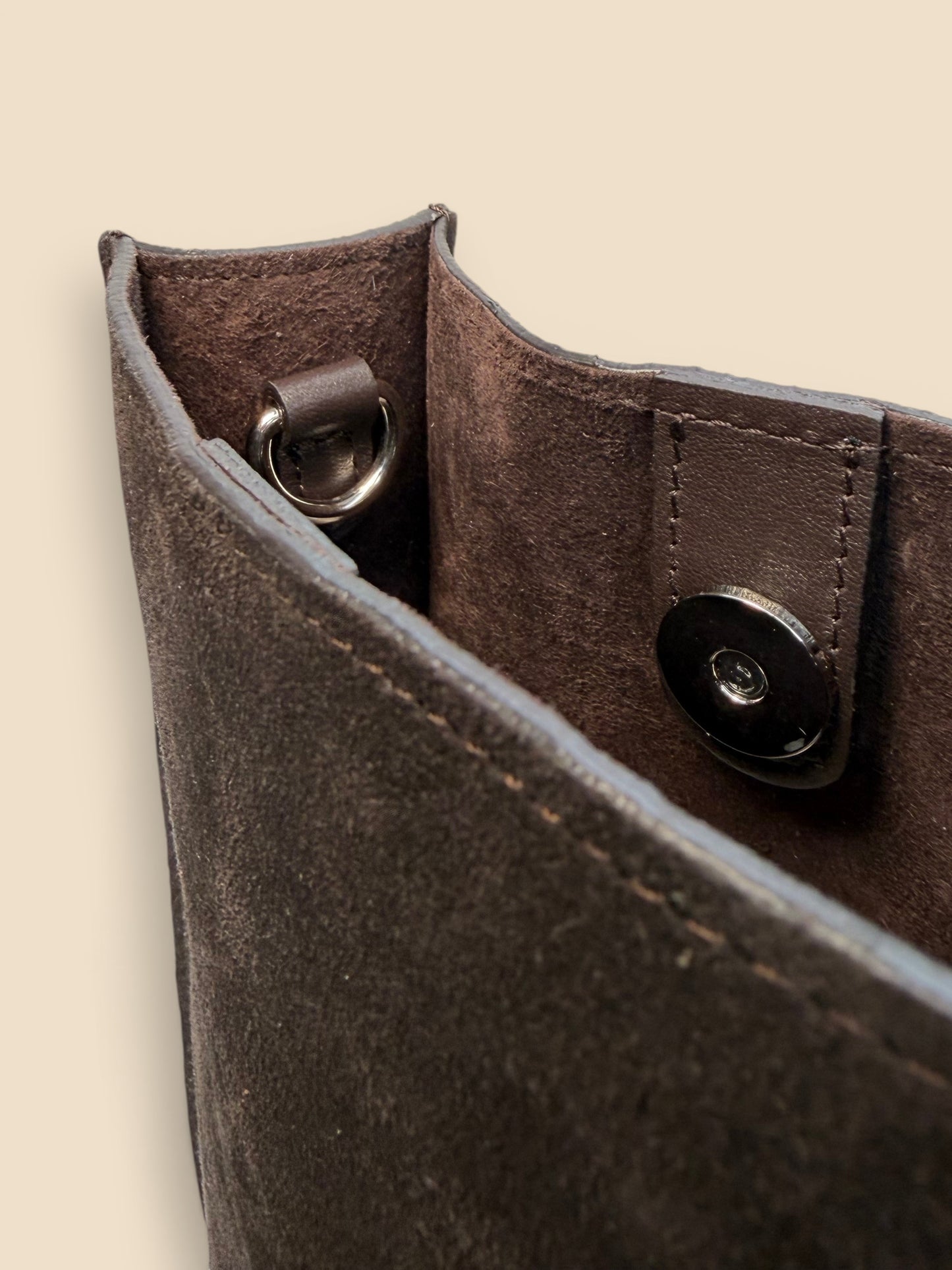 The York - Rodeo Brown Suede Crossbody Bag